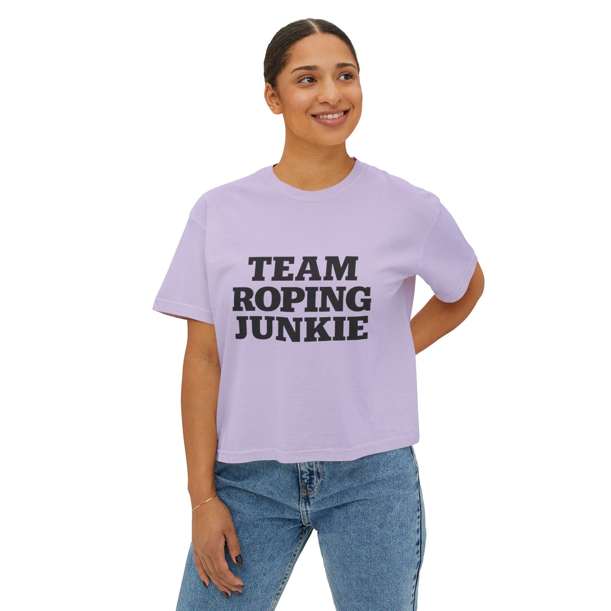 Team Roping Junkie Women's Boxy Tee