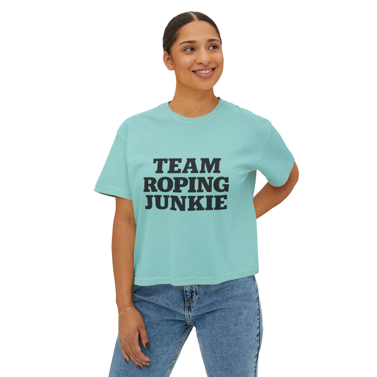 Team Roping Junkie Women's Boxy Tee