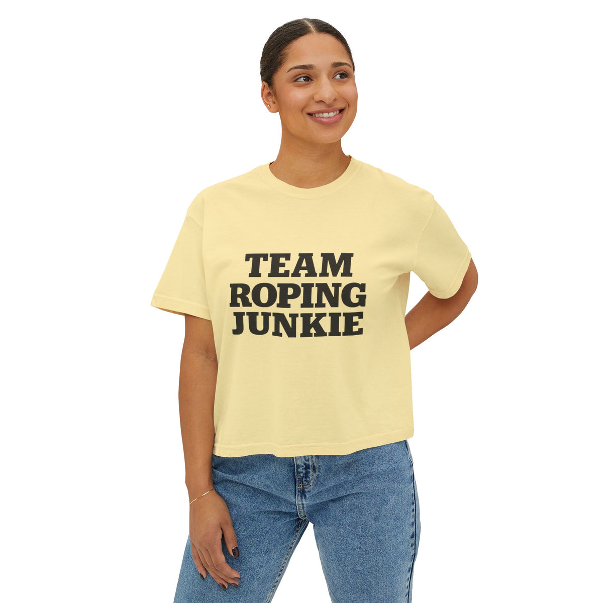 Team Roping Junkie Women's Boxy Tee